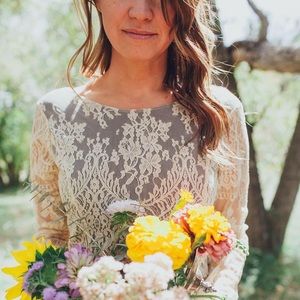 NWOT Free People Ivory Lace dress, size S